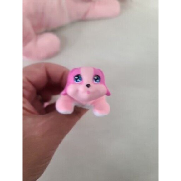 Puppy Surprise Pink and White Mom and Two Puppies Pups Stuffed Animal Plush Toy - Picture 8 of 8